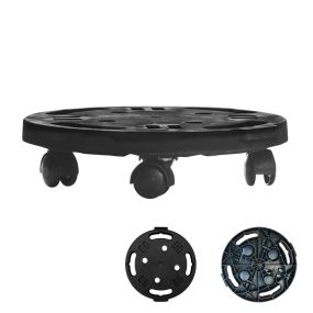 Plataforma Redonda en Movimiento Soporte para Plantas con 4 Ruedas Universales Plataforma Rodante Móvil para Muebles Cubetas Macetas