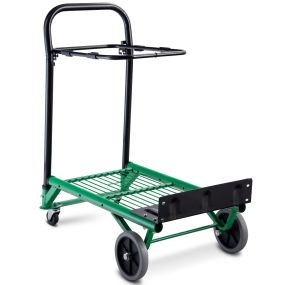 Carretilla de Mano Plegable con Ruedas Carro de Transporte Saco Capacidad de Carga Hasta 90kg