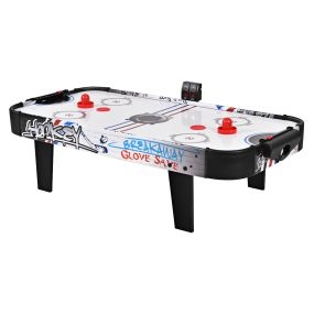 Mini mesa de hockey de aire 110 cm con marcador LED electrónico y 2 discos