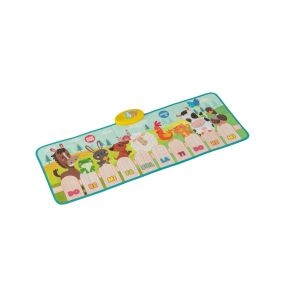 Alfombrilla de Música para Niños con 10 Sonidos de Animales 10 Teclas y Canciones Incorporadas para Partir de 3 Años 95 x 36 cm Multicolor