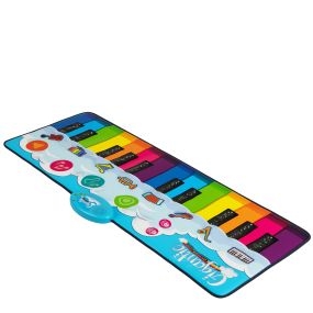 Alfombra de Piano para Niños con 8 Sonidos de Instrumentos con Teclados para Niños Mayores de 3 Años 120 x 47 cm Multicolor