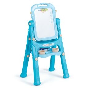 Caballete de arte para niños 3+ giratorio altura regulable pizarra magnética doble cara verde