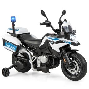 Motocicleta para Niños Moto de Cross a Batería de 12V con Licencia de BMW con 2 Ruedas Arranque Lento Juguete Eléctrico de 3-8 Años Blanco