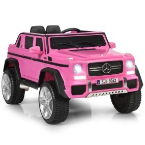 Coche Eléctrico Mercedes Benz Maybach para Niños 3-8 Años Juguete Montable de Batería con Control Parental 2 Puertas Rosa