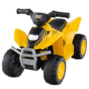 ATV Eléctrico para Niños Coche Cuatrimoto Infantil de 6V con Sonido de Claxon Pedal de Pie y Ruedas con Rosca Juguete Eléctrico de 4 Ruedas