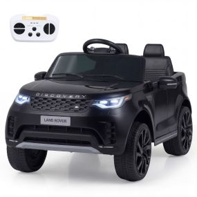 Coche Eléctrico 12V con Control Remoto Bocina Música Faros LED Conexión Inalámbrica y Suspensión Muelles para 3+ Años Negro