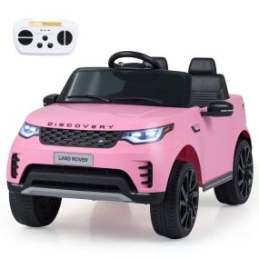 Coche Eléctrico 12V con Control Remoto Bocina Música Faros LED Conexión Inalámbrica y Suspensión Muelles para 3+ Años Rosa