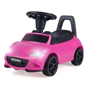 Coche de Empuje para Niños Juguete Deslizante con Diseño Pie en el Suelo y Almacenaje Coche para Sentarse y Patinar hacia Atrás Rosa