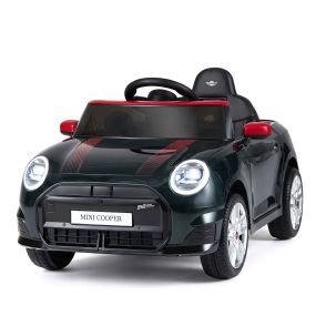 Coche eléctrico infantil negro con luces y Bluetooth para niños de 3 a 8 años 97 x 55 x 48 cm