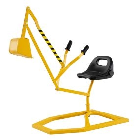 Excavadora infantil de juguete con pala giratoria 122 x 40 x 64 cm amarillo