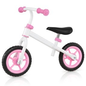 Bicicleta sin pedales infantil metálica con rodamientos suaves rosa 73 x 44 x 50-51 cm
