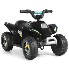Cuatriciclo Montable para Niños Vehículo Motorizado con Diseño a la Moda Negro 73 x 40 x 44,5 cm