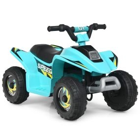Cuatriciclo Montable para Niños Vehículo Motorizado con Diseño a la Moda Azul 73 x 40 x 44,5 cm