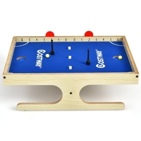 Mini Futbolín Magnético Mesa Futbolín Juguete de Madera para Niños Adultos con 2 Jugadores 2 Pelotas 2 Marcadores 3 Magnetos