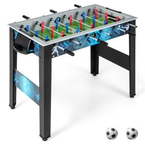 Mesa de Fútbol Estable con 2 Pelotas 18 Jugadores Realistas, Pintura Estilo Deportivo 94,5 × 53,5 × 76,5 cm