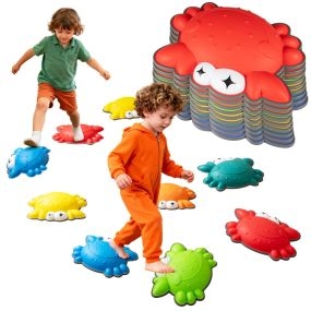 Juego de 9 Piedras para Pisar Antideslizantes Juguetes Sensoriales de Equilibrio para Coordinación para Interior y Exterior 3+ Años