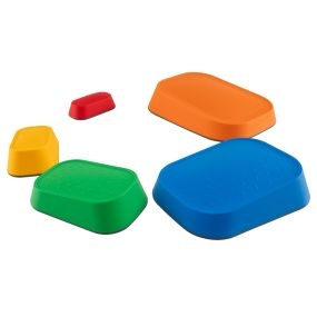 5 Piezas Peldaño para Niños Juguete Sensorial para Interiores y Exteriores para Niños Mayores de 3 Años 36,5 x 27 x 28 cm Multicolor