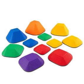 Piedras de Equilibrio de 11 Piezas para Niños para Interior y Exterior con Bordes Antideslizantes para Niños Mayores de 3 Años Multicolor