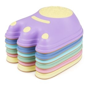 Juego de 6 piedras de equilibrio con forma de monstruo antideslizantes multicolor 31 x 23 x 18 cm