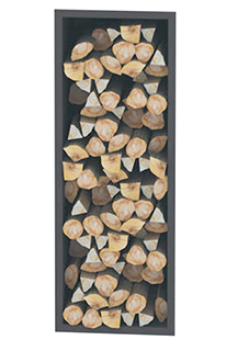 Leñero 376 Empotrable Silueta Negro (Bronpi)