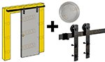 Kit de guía para puerta corredera de granero