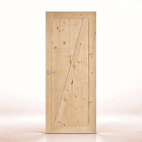 Puerta de Granero Gr004-L de Interior de Madera en Crudo