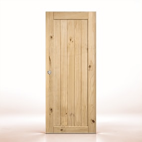 Puerta de Granero Gr005-L de Interior de Madera en Crudo