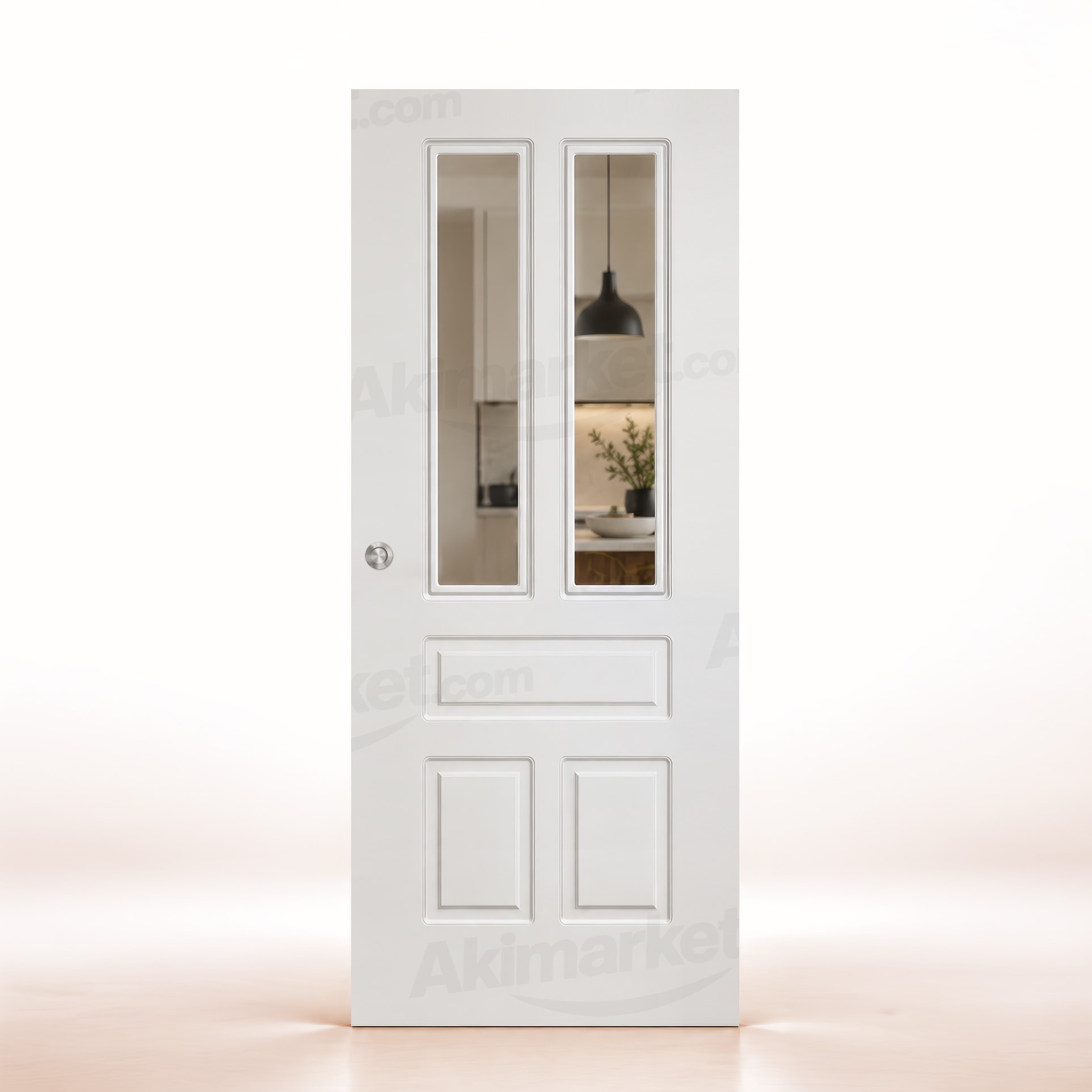Puerta Corredera Aranjuez-V2 de Interior Lacada Blanca