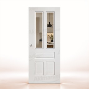 Puerta Corredera Aranjuez-V2 de Interior Lacada Blanca