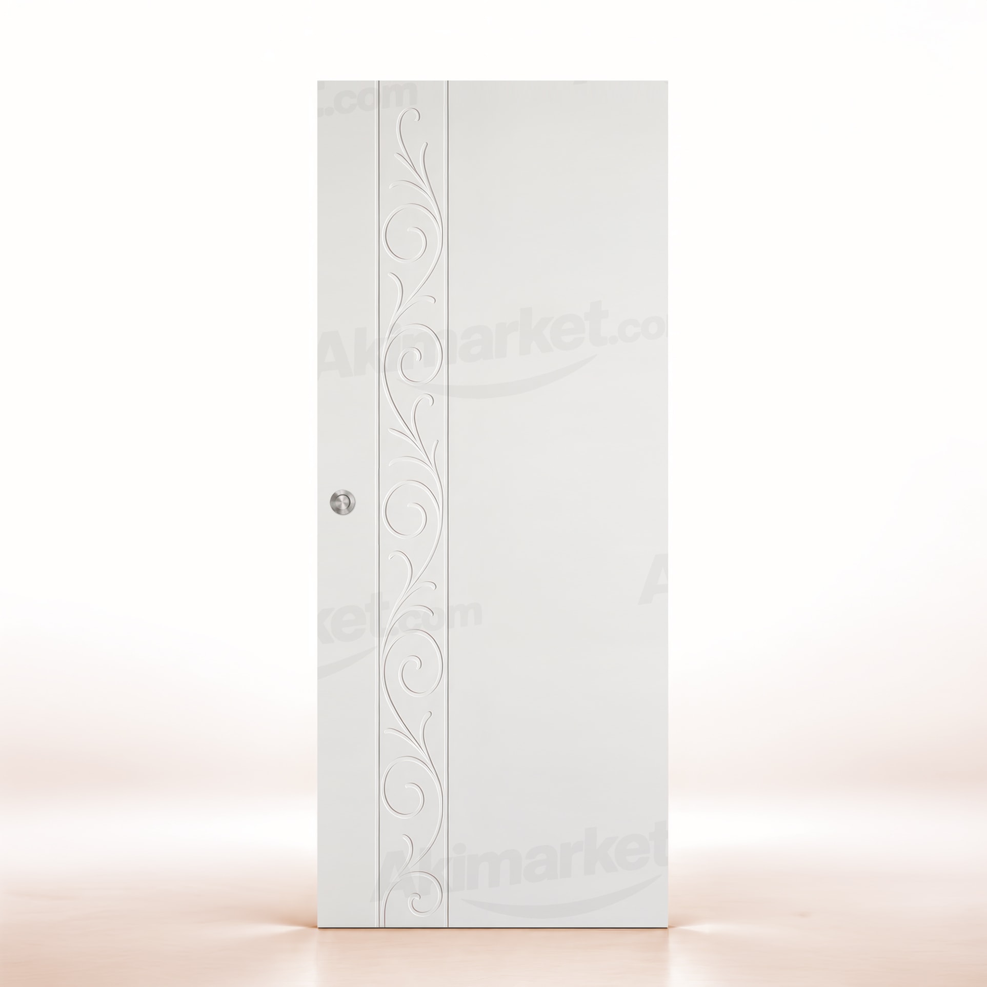 Puerta Corredera Barcelona de Interior Lacada Blanca