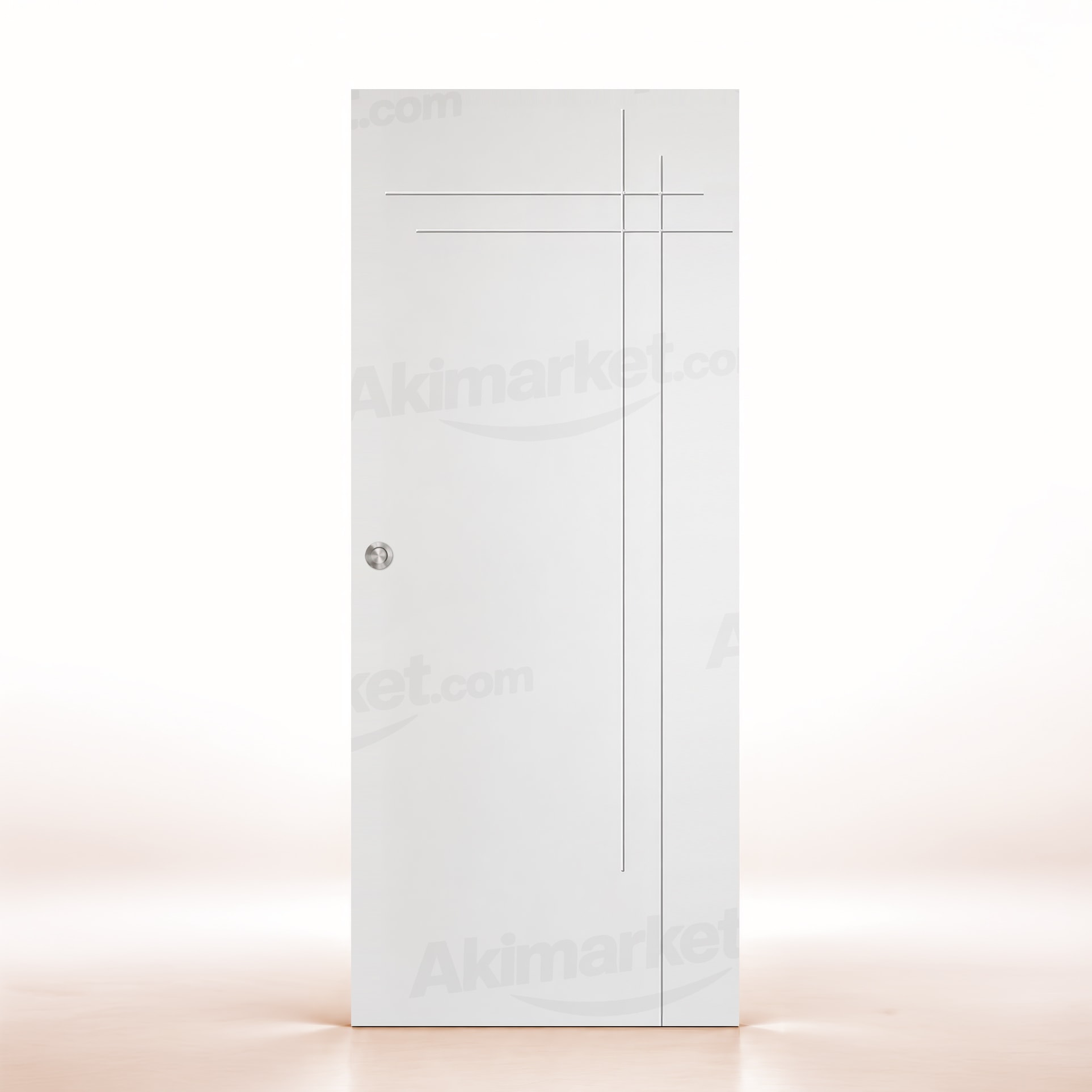 Puerta Corredera Gauss de Interior Lacada Blanca