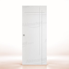 Puerta Corredera Gauss de Interior Lacada Blanca