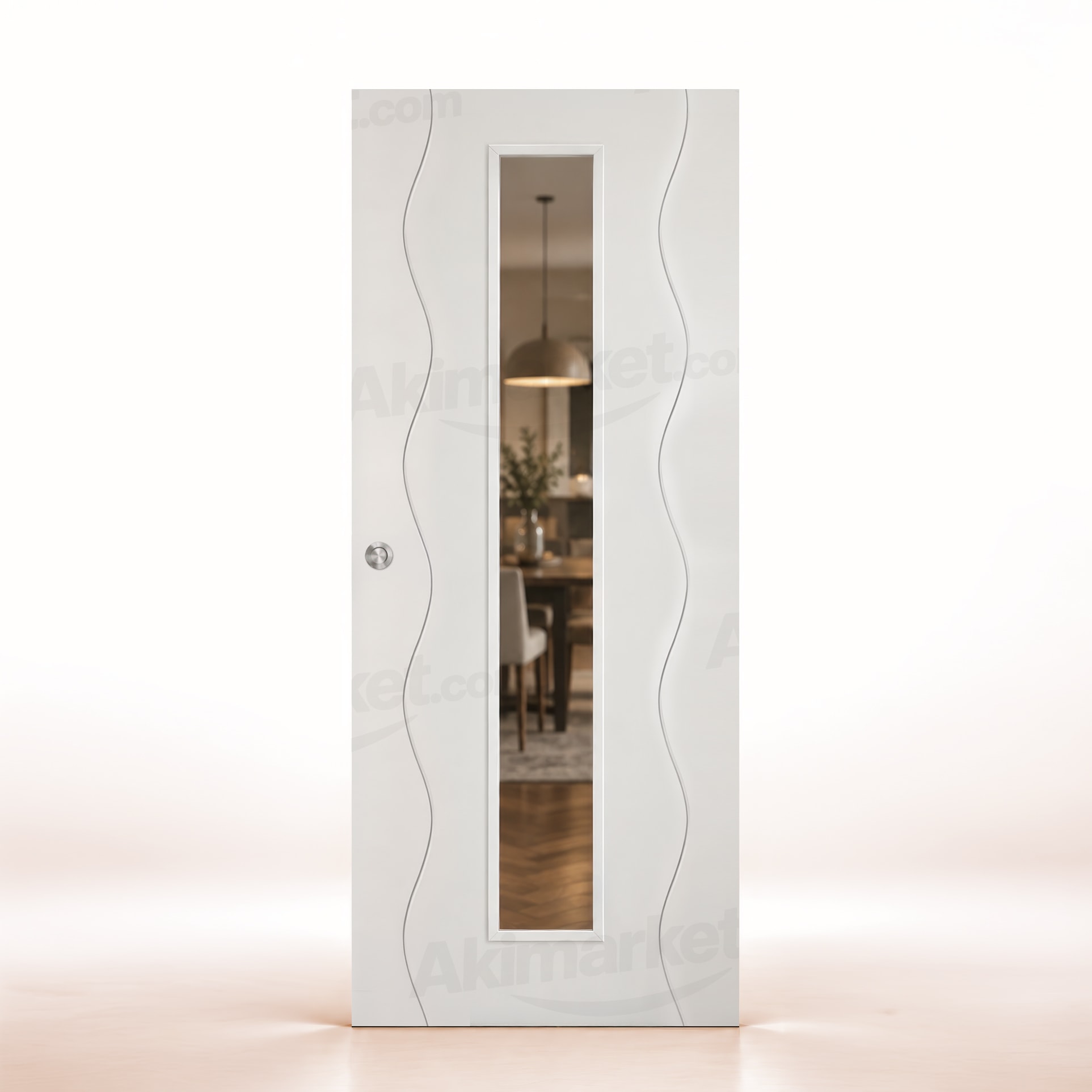 Puerta Corredera PL-3400 V1C de Interior Lacada Blanca