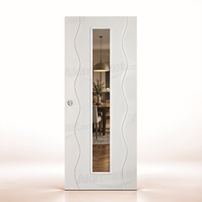 Puerta Corredera PL-3400 V1C de Interior Lacada Blanca