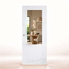Puerta Corredera Blanca PL1-ZV1 de Interior Lacada Blanca