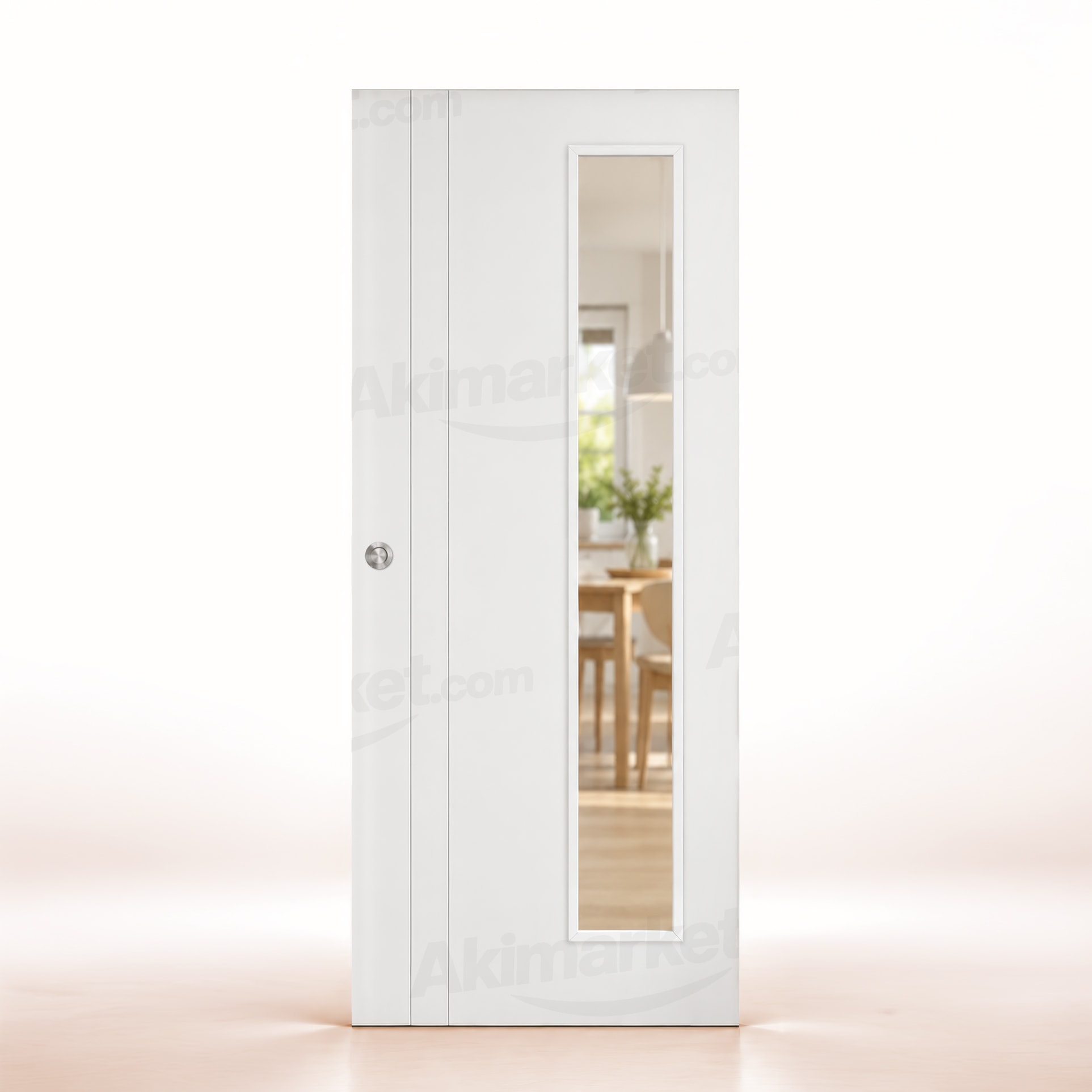 Puerta Corredera PV2-V1L de Interior Lacada Blanca