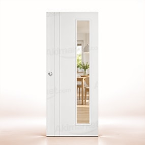 Puerta Corredera PV2-V1L de Interior Lacada Blanca
