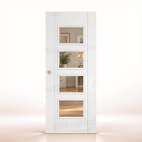 Puerta Corredera PVP5-BV4 de Interior Lacada Blanca