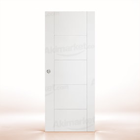 Puerta Corredera PVP5 de Interior Lacada Blanca