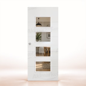 Puerta Corredera PVT5-BV4 de Interior Lacada Blanca