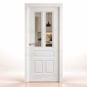 Puerta Maciza Aranjuez V2 de Interior Lacada Blanca 