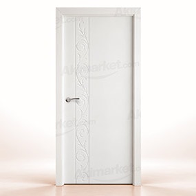 Puerta Maciza Barcelona de Interior Lacada Blanca 