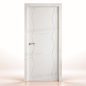 Puerta Maciza PL-3400 de Interior Lacada Blanca 