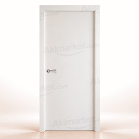 Puerta Lisa Maciza PL1 de Interior Lacada Blanca