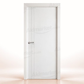 Puerta Maciza PV2 de Interior Lacada Blanca 