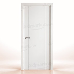 Puerta Maciza PVP1 de Interior Lacada Blanca 